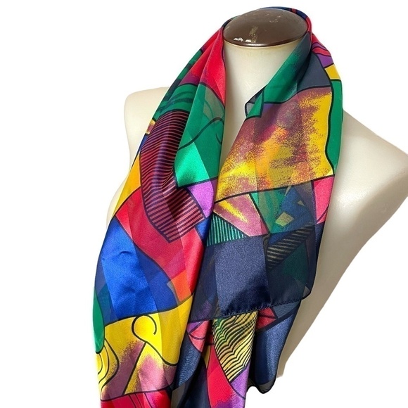 Vintage Picasso Scarf💙 - Picture 6 of 11